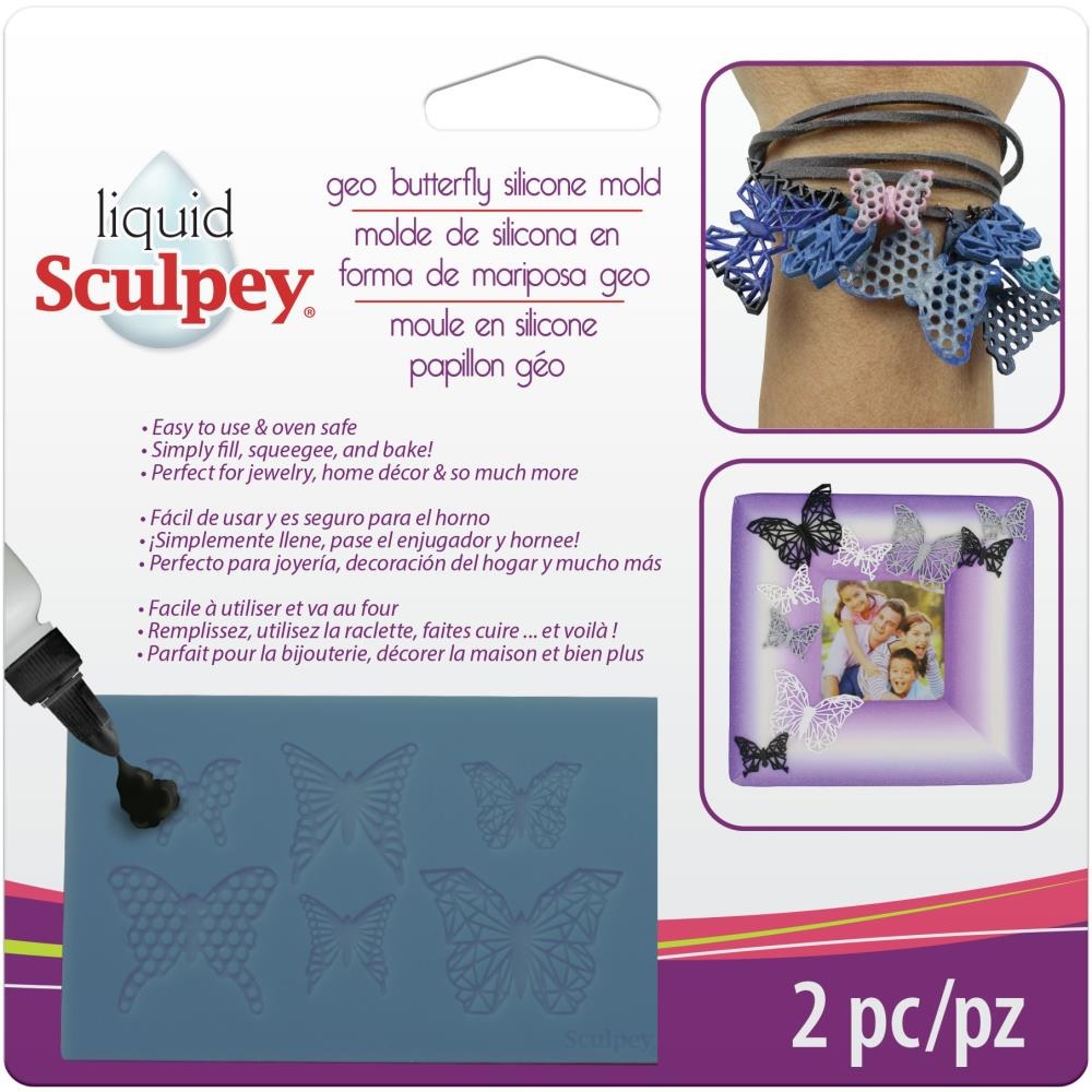 Sculpey Liquid Clay Silicone Molds - Geo Butterfly