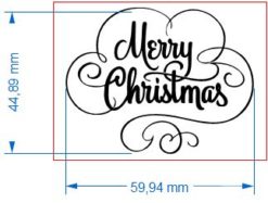 Merry Christmas Fancy Large