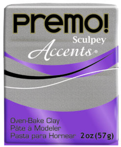 Sculpey Premo Accents - White Gold Glitter