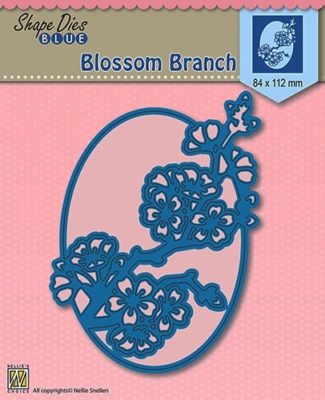 Nellies Shape Dies Blue - Blossom Branch