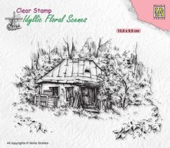 Nellies Clear Stamps - Idyllic Floral Scenes - Old Cottage