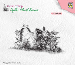 Nellies Clear Stamps - Idyllic Floral Scenes - Vase with Roses