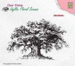Nellies Clear Stamp - Idyllic Floral Scenes - Old Tree - IFS036