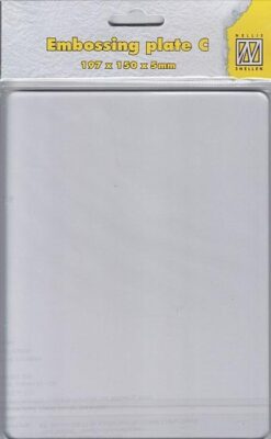 Nellies Embossing Plate C - 197 x 150 x 4mm - APC002
