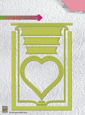 Nellies - Magic Card Dies - Stamping Card - Heart - STCD001