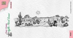 Nellies Clear Stamps - Idyllic Floral Scenes - Desert - IFS045
