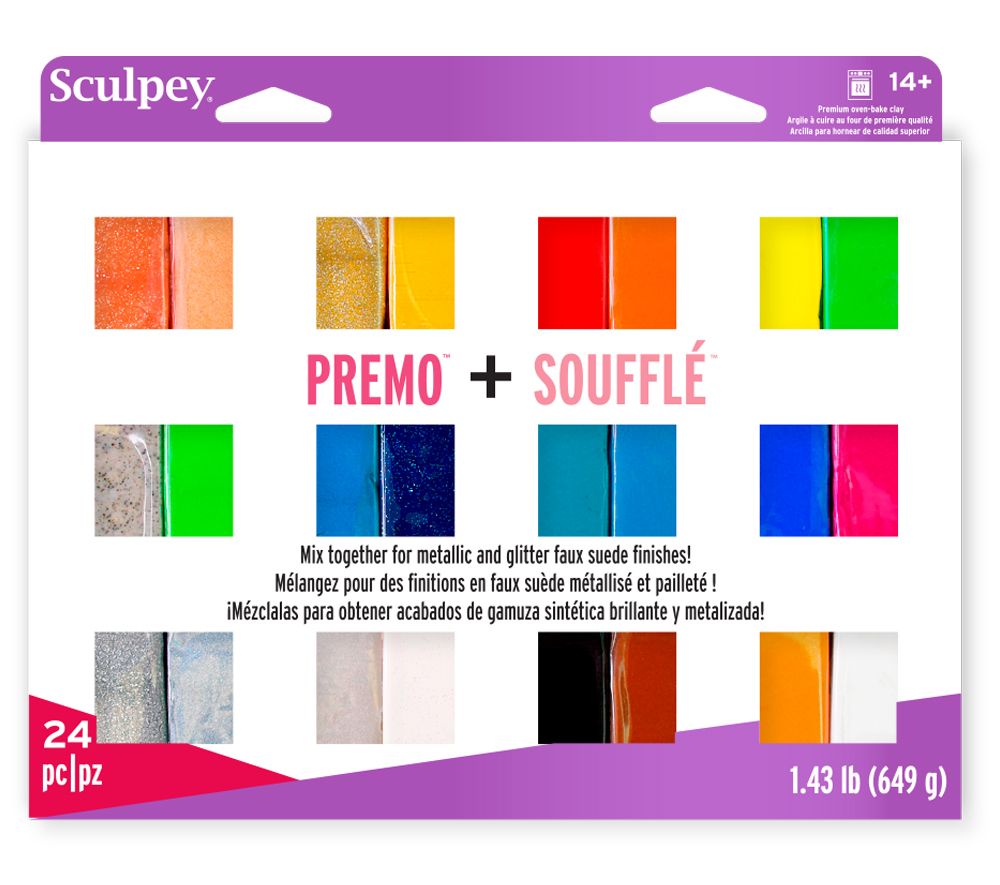 Sculpey Premo + Souffle' - Metallic and Glitter - PE 4009 - Country Crafts  & Stamps