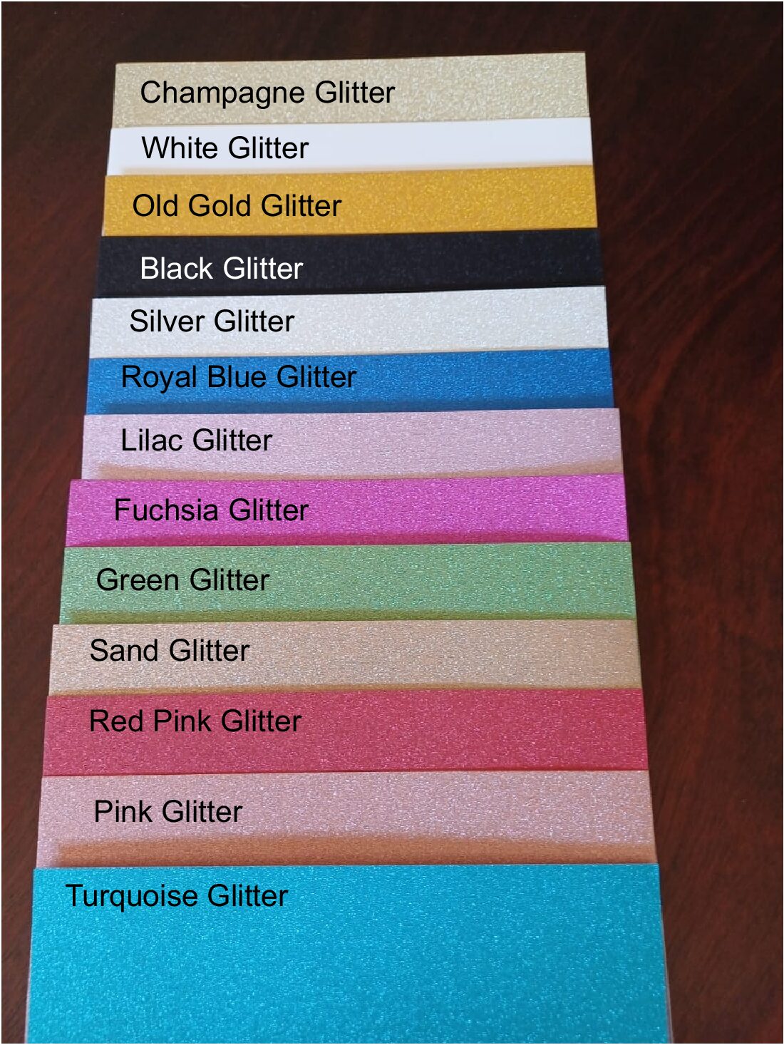 A4 Glitter Card Stock  10 piece - Red/Pink - A4RPCS